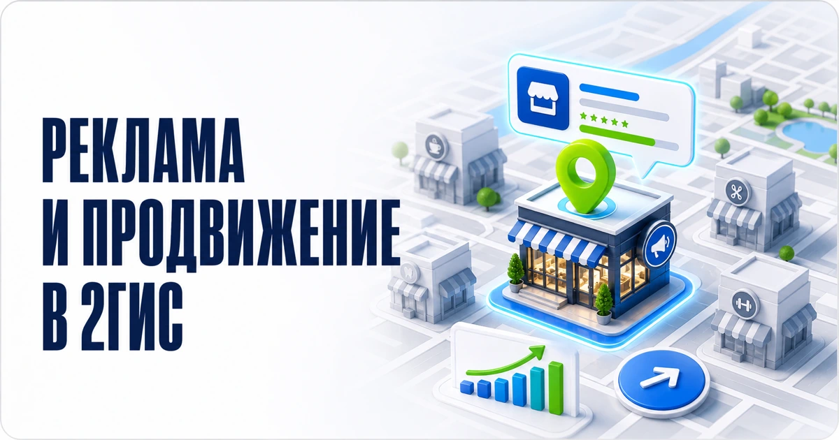 Реклама и продвижение в 2ГИС Реклама и продвижение в 2ГИС: выделенная карточка компании, метка и рост показателей